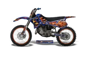 Yamaha YZ125 2 Stroke Dirt Bike Graphic Kit - 1993-1995 Firestorm Blue