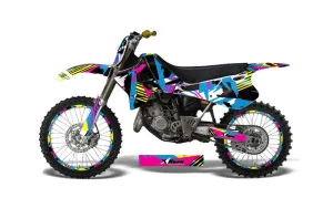 Yamaha YZ125 2 Stroke Dirt Bike Graphic Kit - 1993-1995 Flashback