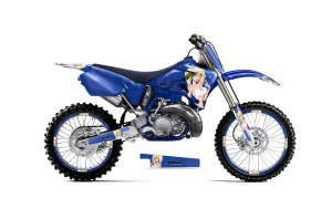 Yamaha YZ125 2 Stroke Dirt Bike Graphic Kit - 1996-2001 Mandy Blue