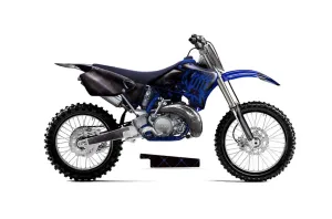 Yamaha YZ125 2 Stroke Dirt Bike Graphic Kit - 1996-2001 Silver Star - Reloaded Blue
