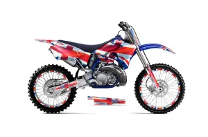 Yamaha YZ125 2 Stroke Dirt Bike Graphic Kit - 1996-2001 Union Jack