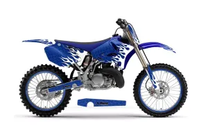 Yamaha YZ125 2 Stroke Dirt Bike Graphic Kit - 2002-2014 Diamond Flame Blue