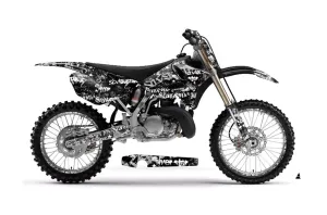 Yamaha YZ125 2 Stroke Dirt Bike Graphic Kit - 2002-2014 Silver Star - Silverhaze White