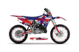 Yamaha YZ125 Dirt Bike Graphic Kit - 2002-2014 Union Jack