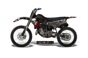 Yamaha YZ250 2 Stroke Dirt Bike Graphic Kit - 1993-1995 Bone Collector Black