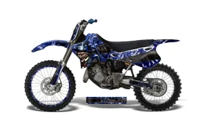 Yamaha YZ250 2 Stroke Dirt Bike Graphic Kit - 1993-1995 Mad Hatter Blue