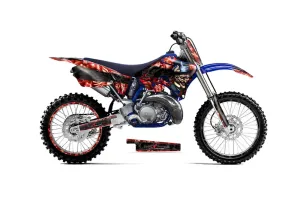 Yamaha YZ250 2 Stroke Dirt Bike Graphic Kit - 1996-2001 Mad Hatter Red