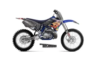Yamaha YZ250 2 Stroke Dirt Bike Graphic Kit - 1996-2001 Vegas Baller Black