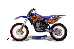 Yamaha YZ250 4 Stroke Dirt Bike Graphic Kit - 1998-2002 Firestorm Blue