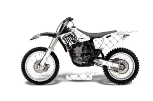 Yamaha YZ250 4 Stroke Dirt Bike Graphic Kit - 1998-2002 Silver Star - Reloaded White
