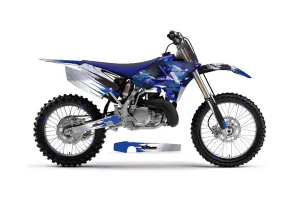 Yamaha YZ250 Dirt Bike Graphic Kit - 2002-2015 Carbon X Blue