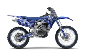 Yamaha YZ250 F 4 Stroke Dirt Bike Graphic Kit - 2010-2013 Butterfly Blue