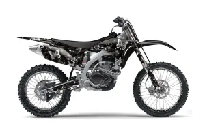Yamaha YZ250 F 4 Stroke Dirt Bike Graphic Kit - 2010-2013 Butterfy Black