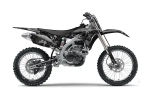 Yamaha YZ250 F 4 Stroke Dirt Bike Graphic Kit - 2010-2013 Camo Plate Black