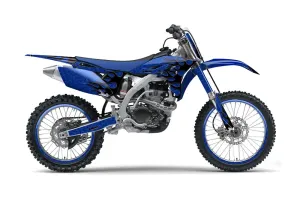 Yamaha YZ250 F 4 Stroke Dirt Bike Graphic Kit - 2010-2013 Diamond Flames Blue