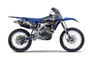 Yamaha YZ250 F 4 Stroke Dirt Bike Graphic Kit - 2010-2013 Mad Hatter Blue