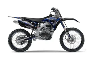Yamaha YZ250 F 4 Stroke Dirt Bike Graphic Kit - 2010-2013 Toxicity Black