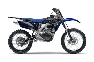 Yamaha YZ250 F 4 Stroke Dirt Bike Graphic Kit - 2010-2013 Toxicity Blue