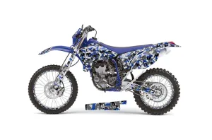 Yamaha YZ250 F Dirt Bike Graphic Kit - 2003-2005 Urban Camo Blue