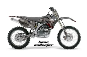 Yamaha YZ250F / YZ450F Dirt Bike Graphic Kit - 2006-2009 Bone Collector Silver