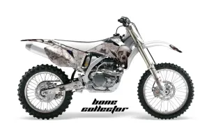 Yamaha YZ250F / YZ450F Dirt Bike Graphic Kit - 2006-2009 Bone Collector White