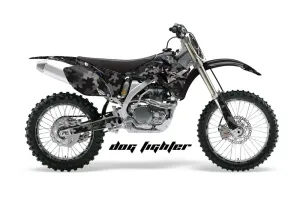 Yamaha YZ250F / YZ450F Dirt Bike Graphic Kit - 2006-2009 Dog Fighter Black