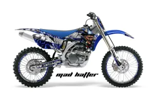 Yamaha YZ250F / YZ450F Dirt Bike Graphic Kit - 2006-2009 Mad Hatter White