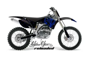 Yamaha YZ250F / YZ450F Dirt Bike Graphic Kit - 2006-2009 Silver Star - Reloaded Blue