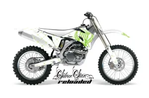 Yamaha YZ250F / YZ450F Dirt Bike Graphic Kit - 2006-2009 Silver Star - Reloaded Green