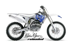 Yamaha YZ250F / YZ450F Dirt Bike Graphic Kit - 2006-2009 Silver Star - Reloaded White
