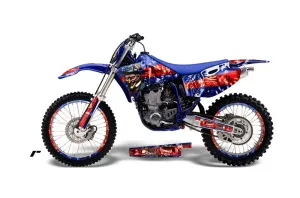Yamaha YZ400 4 Stroke Dirt Bike Graphic Kit - 1998-2002 Mad Hatter Red
