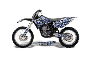 Yamaha YZ400 4 Stroke Dirt Bike Graphic Kit - 1998-2002 Urban Camo Blue