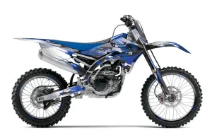 Yamaha YZ450 F Dirt Bike Graphic Kit - 2014-2017 Carbon X Blue