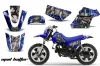 Yamaha PW50 Dirt Bike Graphic Kit - 1990-2022 Mad Hatter Blue