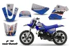 Yamaha PW80 Dirt Bike Graphic Kit - 1996-2006 P40 Warhawk Blue