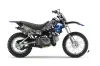 Yamaha TTR90 Dirt Bike Graphic Kit - 2000-2007 Checkered Skull Silver