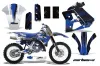 Yamaha WR 250Z Dirt Bike Graphic Kit - 1991-1993 Carbon X Blue