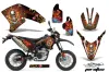 Yamaha WR250 R/X Dirt Bike Graphic Kit - 2007-2020 Ed Hardy - Pirates Red