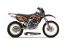 Yamaha WR250F Dirt Bike Graphic Kit - 2007-2014 Firestorm Black