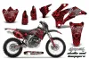 Yamaha WR250F Dirt Bike Graphic Kit - 2007-2014 Skulls and Hammers Red