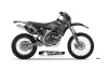 Yamaha WR250F Dirt Bike Graphic Kit - 2007-2014 Skulls and Hammers Silver
