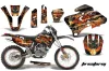 Yamaha WR400 Dirt Bike Graphic Kit - 1998-2002 Firestorm Black
