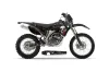 Yamaha WR450F Dirt Bike Graphic Kit - 2007-2011 Bone Collector Black