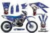 Yamaha WR450F Dirt Bike Graphic Kit - 2007-2011 Bone Collector Blue