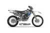Yamaha WR450F Dirt Bike Graphic Kit - 2007-2011 Checkered Skull Silver