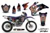 Yamaha WR450F Dirt Bike Graphic Kit - 2007-2011 Ed Hardy - Pirates Blue