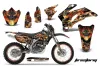 Yamaha WR450F Dirt Bike Graphic Kit - 2007-2011 Firestorm Black