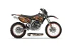 Yamaha WR450F Dirt Bike Graphic Kit - 2007-2011 Firestorm Black