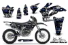 Yamaha WR450F Dirt Bike Graphic Kit - 2007-2011 Silver Star - Silverhaze Blue