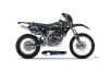 Yamaha WR450F Dirt Bike Graphic Kit - 2007-2011 Silver Star - Silverhaze Blue